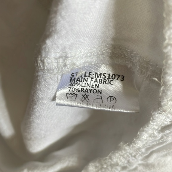 Madison The Label White Ruffled Women's Tank Top - Picture 5 of 5